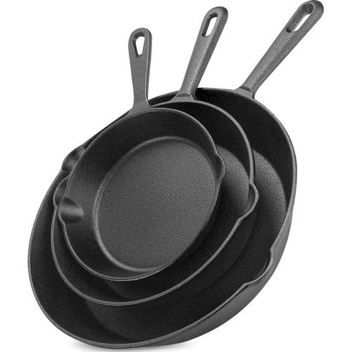 3pcs non stick cast set with drip spout holiday cooking rv