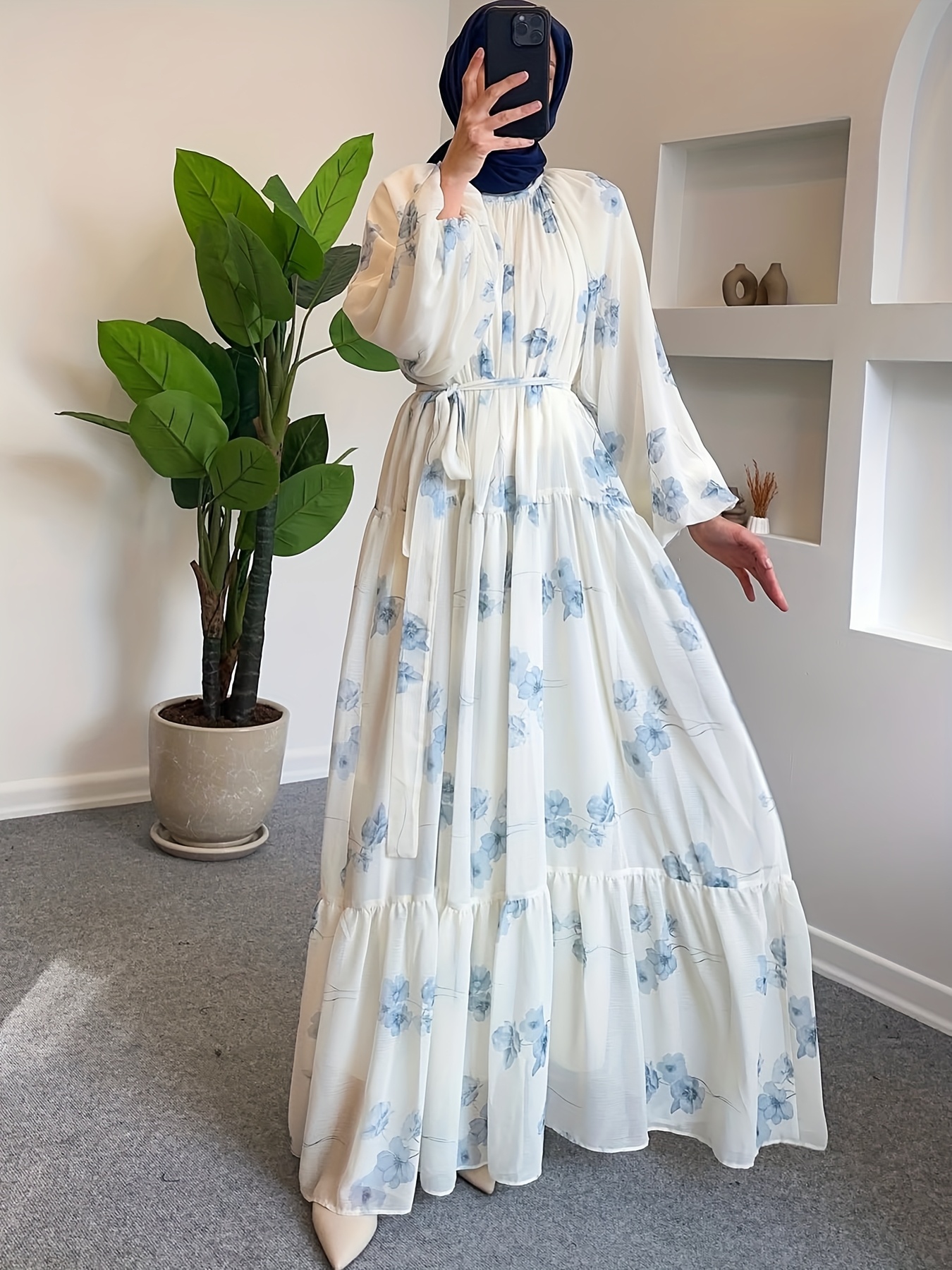 strapless open back dress Girls Eid Dress  LM204