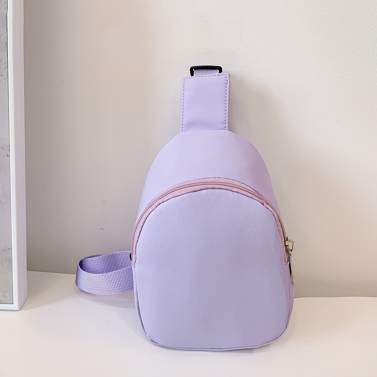 TEMU Nylon Colorful Fashion Chest Bag, Fall And Winter Nylon Shoulder Bag, Crossbody Sports Snack Bag