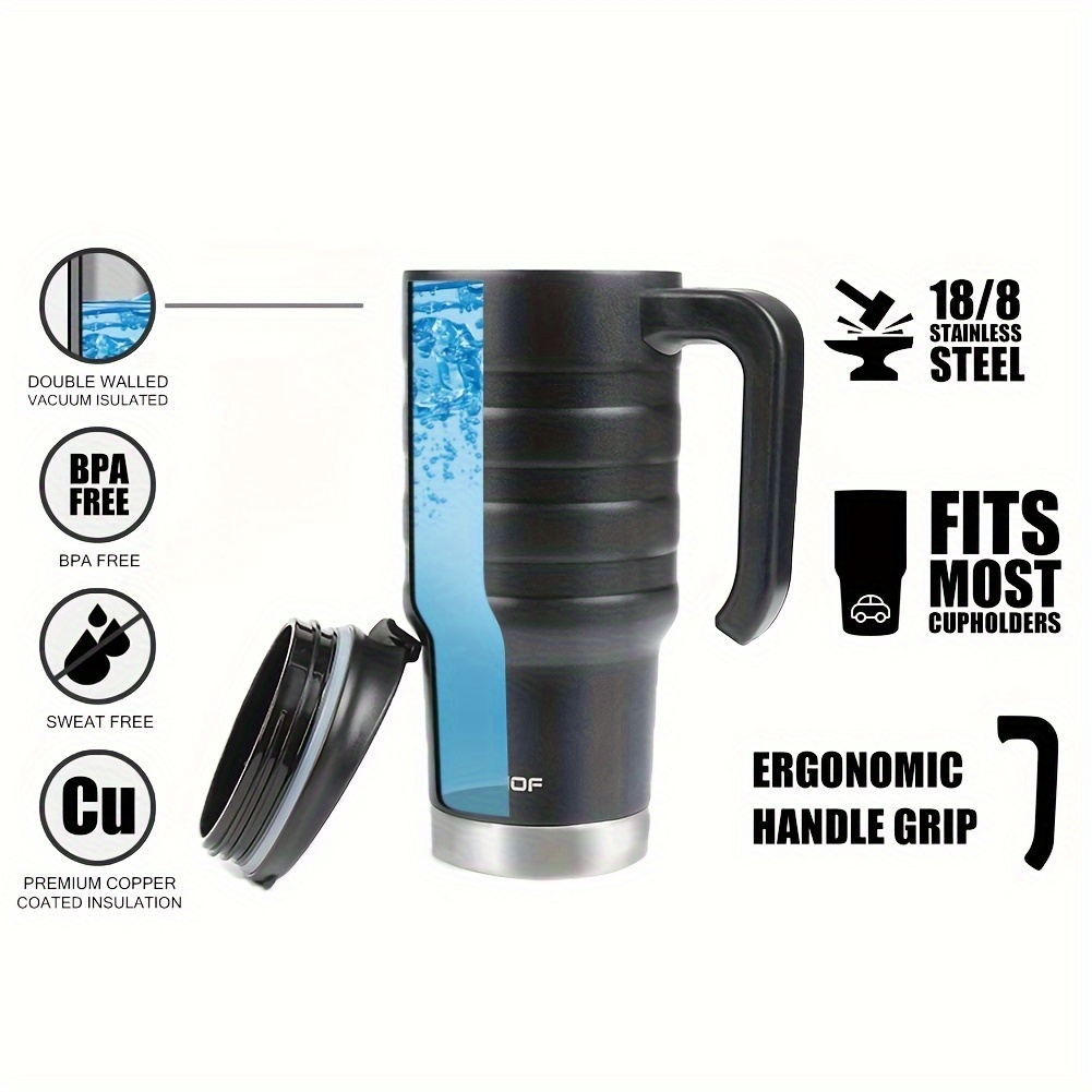 24 oz travel mug stainless double wall vacuum - Temu