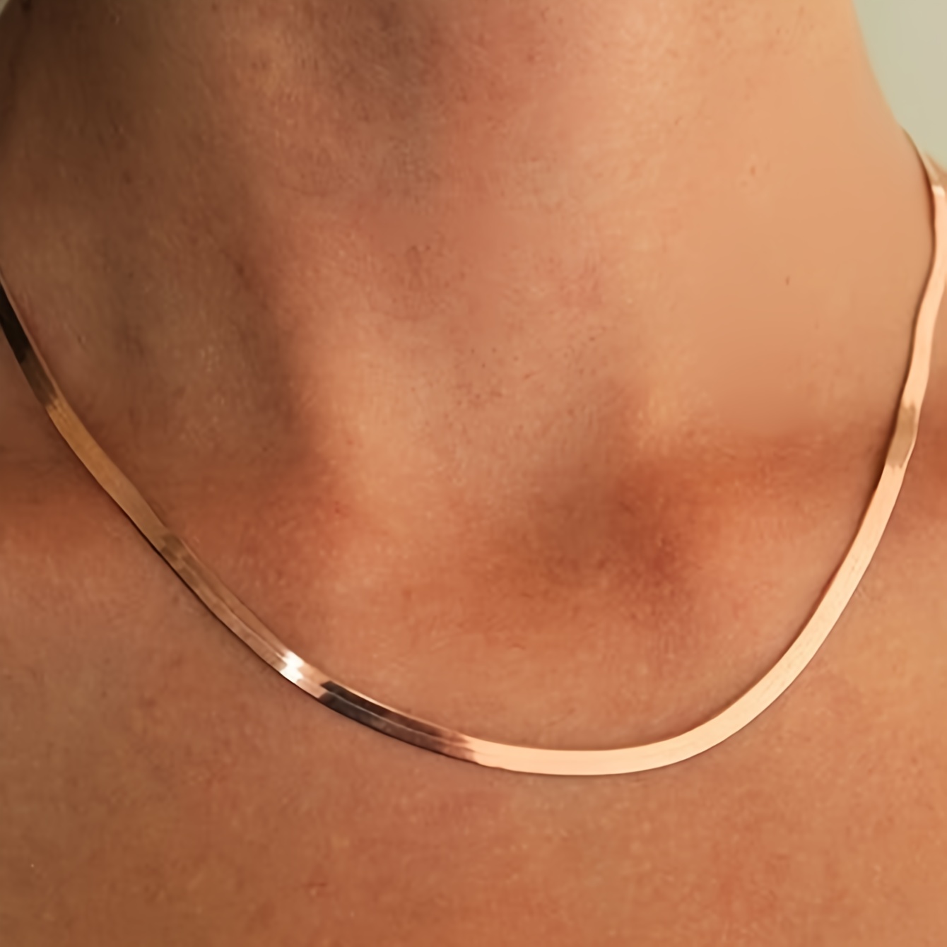 Women's Easy Stainless Steel Blade Chain Necklace