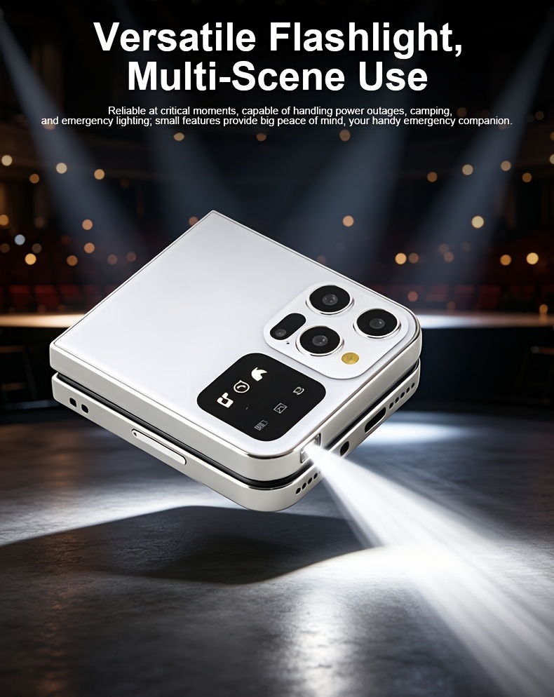 Innovative Feature Phone, Lightweight Phone, Easy Functionality, Trendy Style, Basic Calling/Messaging/Chatting/Social/Photography, Long Standby Time, 2G Network, Multilingual Support, Foldable Design, Convenient Storage, Multifunctional Buttons