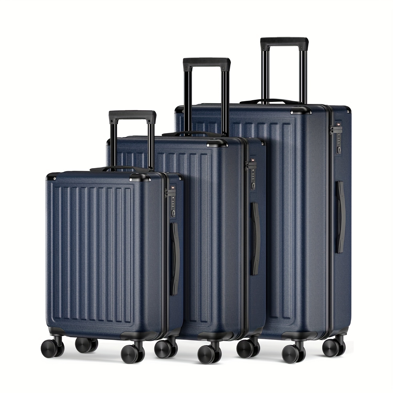 

3-piece Set (20"+24"+28"), Abs+pc And , , And Double Smooth Spinner Wheel For Travel