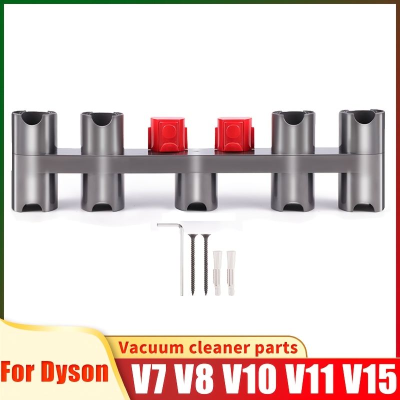 

For Dyson Vacuum Cleaner 9-hole Accessory Holder - Compatible With V7, V8, V10, V11, V15 Models - Plastic Organizer With Charger Hanging & Expansion Screws, No Power Needed