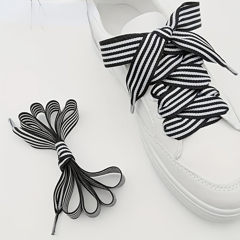 Acheter Lacets Plats Prune Pour Baskets, Couleurs Assorties, Imprimés, Pour Chaussures De Sport, De Tennis, Décontractées, Pour Femmes, Hommes Et Enfants