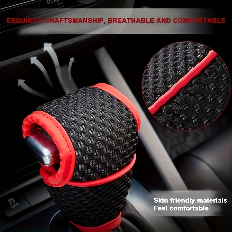 

Pu Leather Car Gear Lever Cover, Anti Slip Handbrake Cover, Automatic Gear Shift Protective Cover, Universal