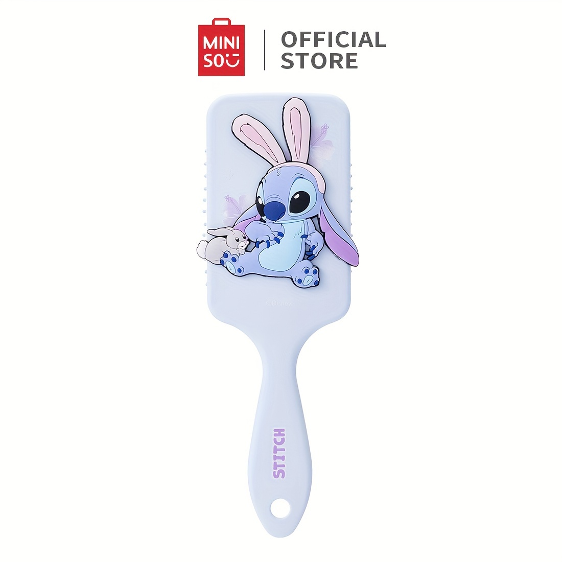 

Miniso Official Store Star Baby Series Square Massage Comb For Gentle , Abs Material, Body Care Styling Tool With Soft Bristles