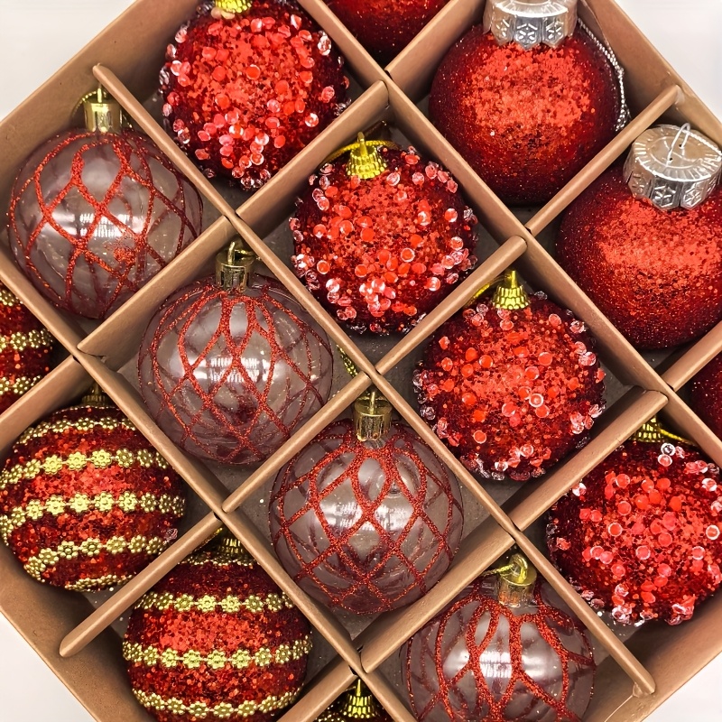 1 set of 16pcs 6cm 2025 new christmas balls suitable for christmas tree indoor living room exhibition outdoor courtyard tree suitable for parties birthdays weddings   classic and practical multi color options   christmas ornament   christmas ball for christmas tree color   christmas ball   christmas bauble christmas decorations   christmas balls Product details 19