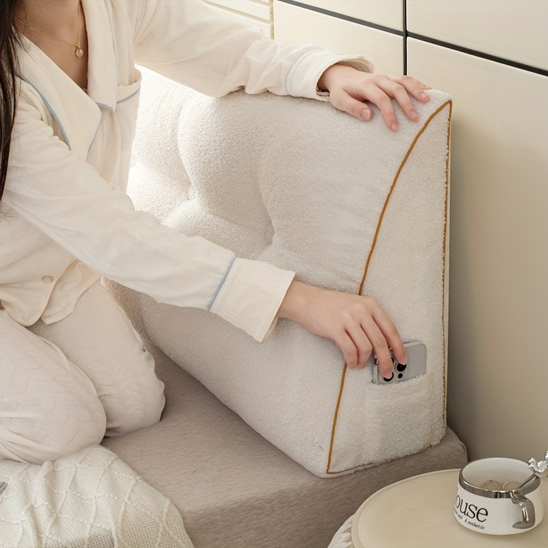 cojín respaldo peluche cierre cremallera Temu Spain