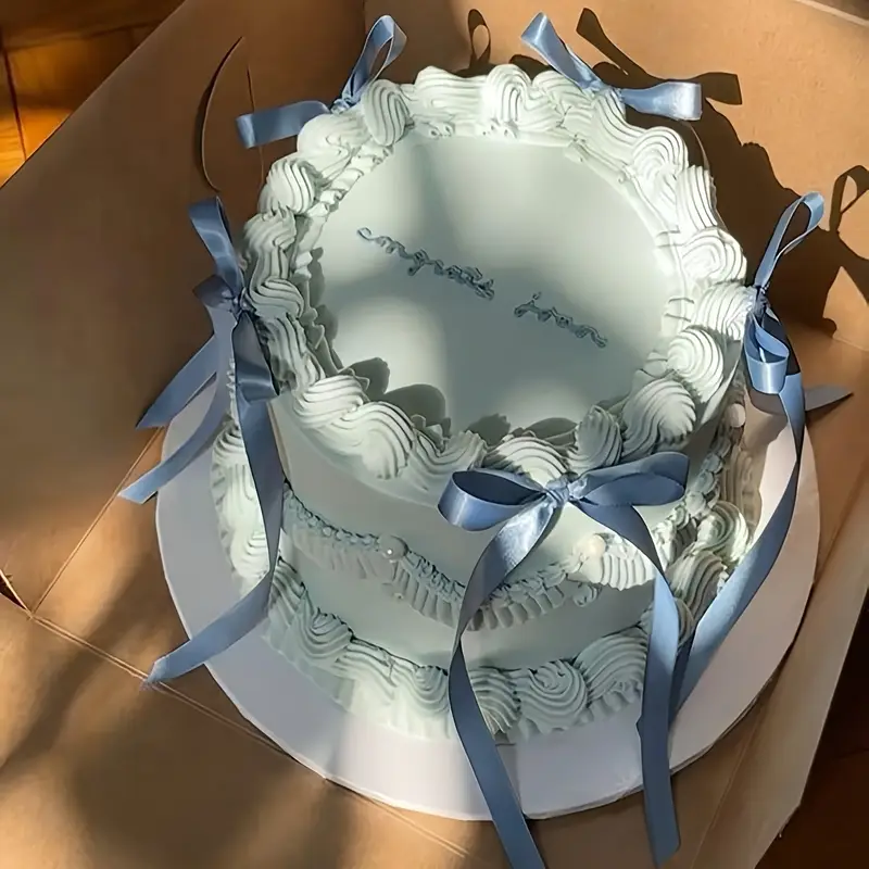 Decorazioni Per Torte A Fiocco - 50 Pezzi In Poliestere Rosa E Nero - Per Compleanni, Matrimoni E Feste - Foto 8