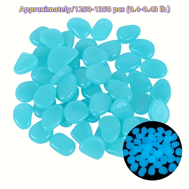 TEMU Approximately 1250-1350pcs, 0.4-0.43 Lbs, High-quality Mini Dream Luminous Stones, Each With A Diameter Of 0.197 Inches. Suitable For Large