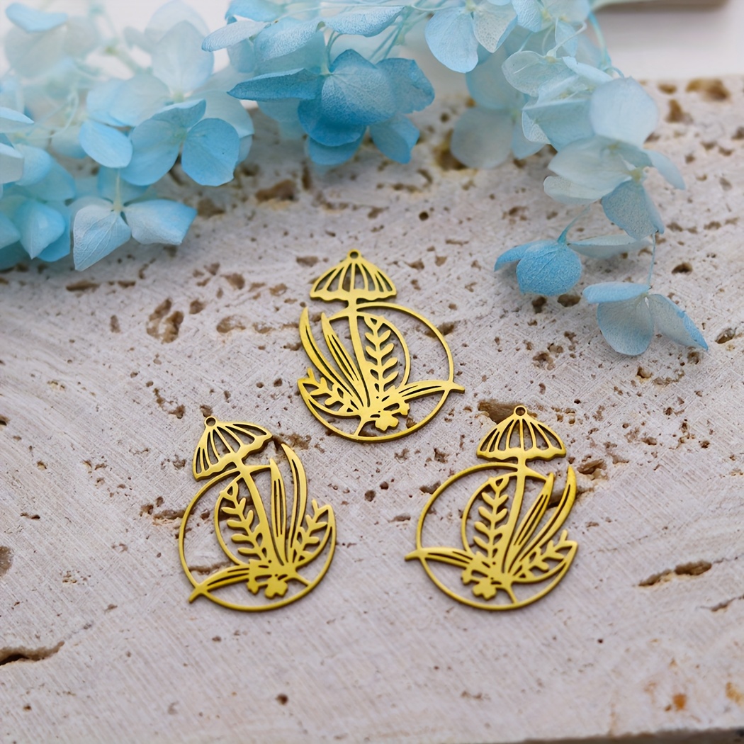 3pcs Moon Phase Charms Earrings Necklace Jewelry Making Set