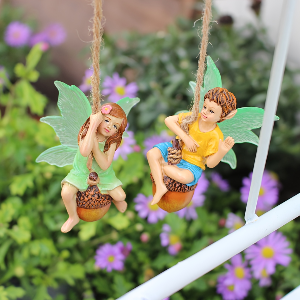 

2pcs Couple , Swing Wing , Valentine's Day Gift, Decoration Pendant, Home Decoration Hanging , Handmade Resin Crafts