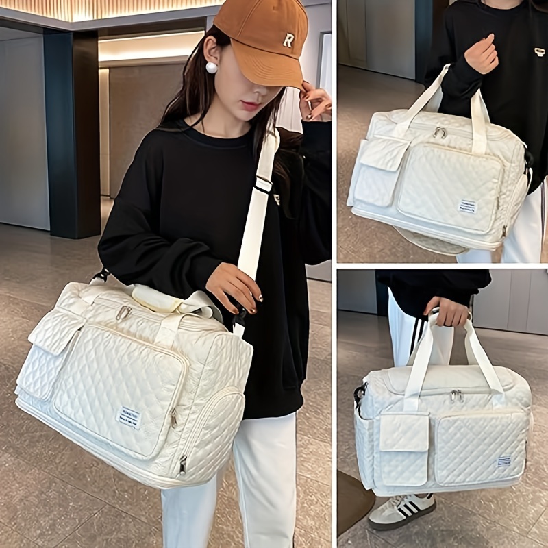 womens weekend bag travel luggage with 17 inch laptop compartment carry on overnight personal item bag 30l travel sports gym   bag details 7