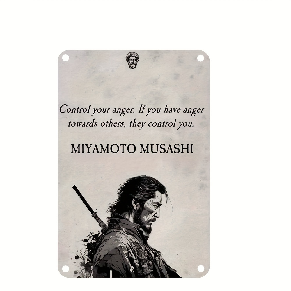 Miyamoto Musashi Samurai Wisdom Quote Metal Poster - Temu Bahrain