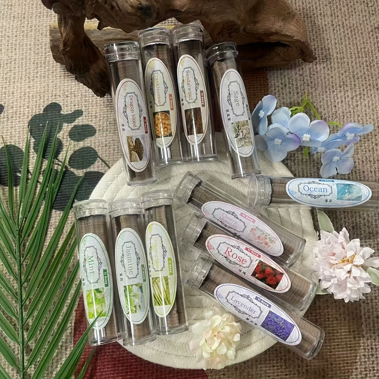 11 tipuri de tămâi în formă de nor floral, aproximativ 42 bucăți/can, tămâi artiziali - , mintă de vară, salcie, , deodorizare pentru birou și club, purificarea aerului în baie Detaliile articolului 0