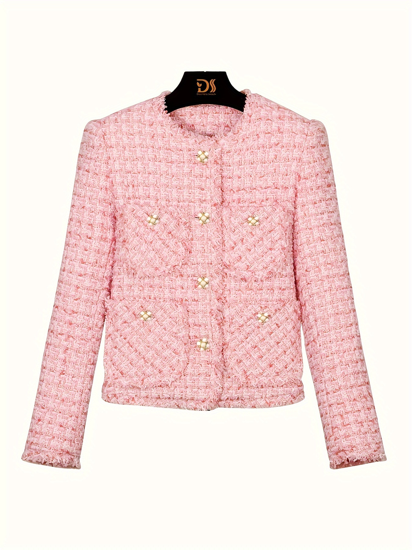 chic pink fringe cardigan women stylish long sleeve jacket