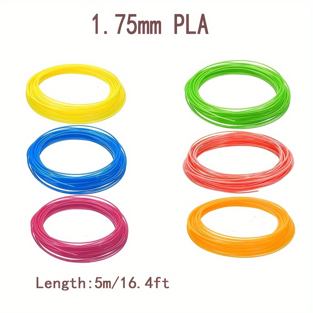 D Flife 98ft 3d Printer Filament Pla 1 75mm Fluorescent Uv Reactive 6 ...