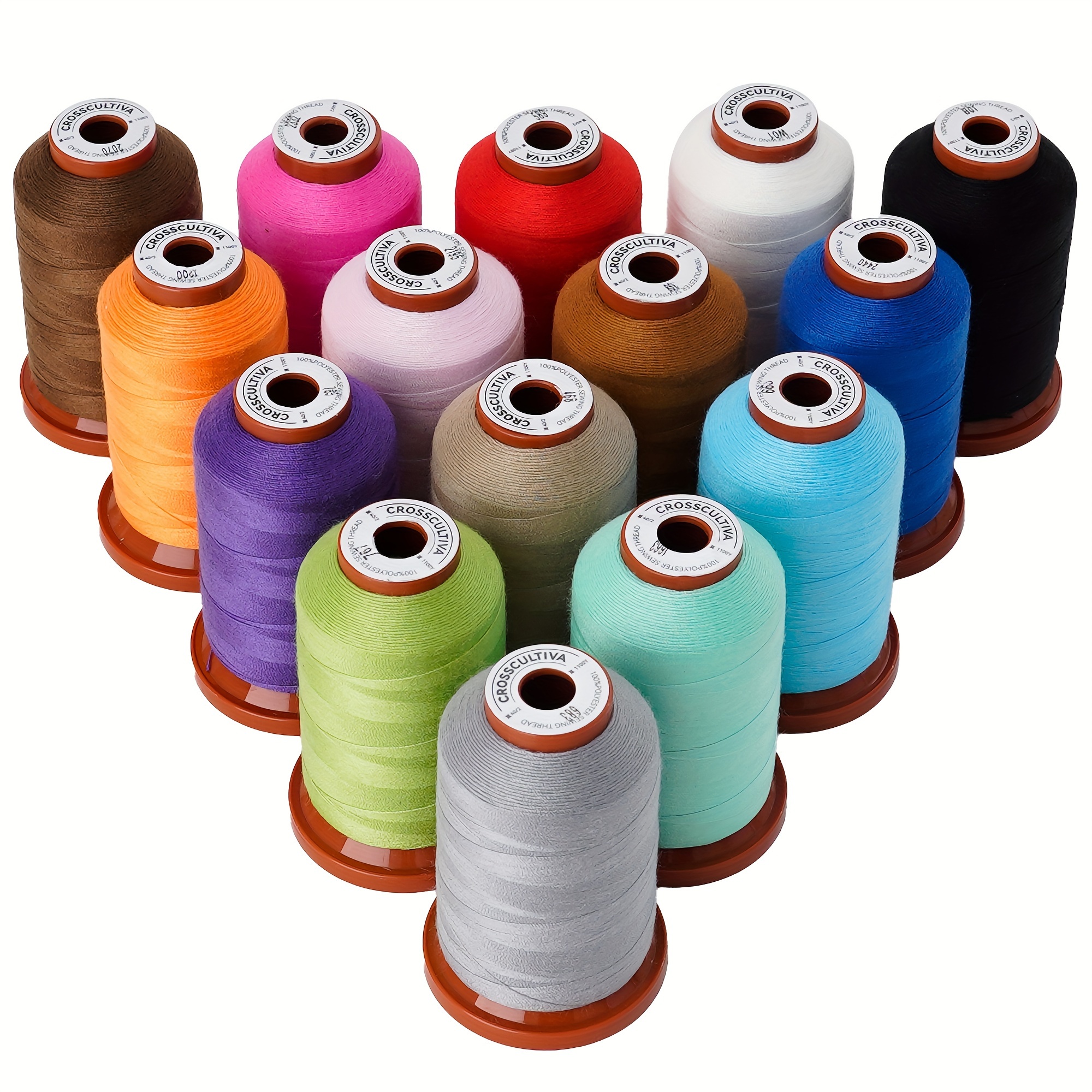 

15colors Sewing Thread Set 1100 Yards Per Spool For Sewing Machine And Hand Stitching Use