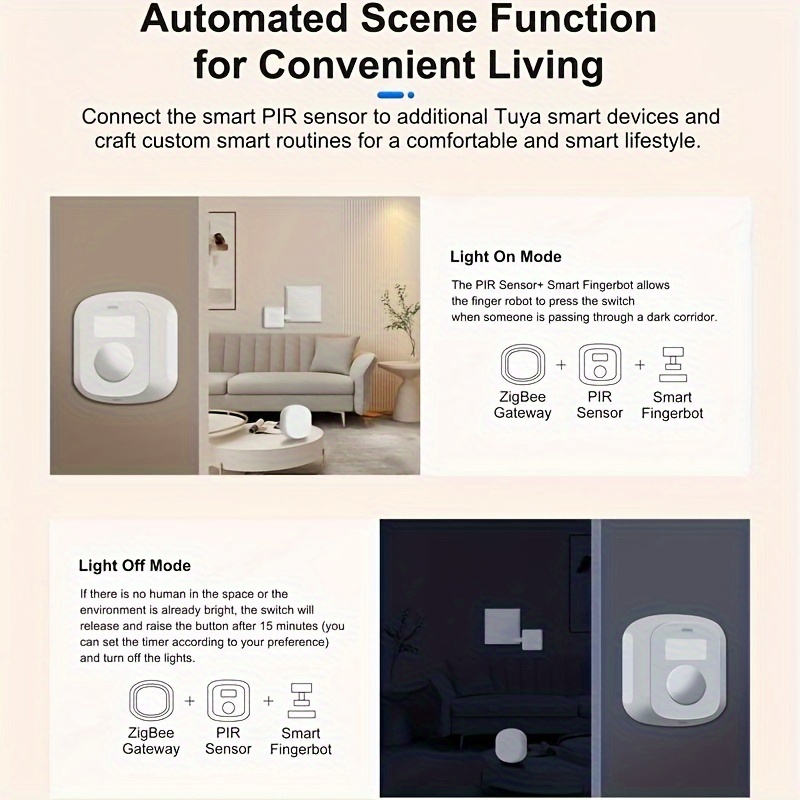 sensor Movimiento Pir Inteligente Wifi Sensor Movimiento - Temu
