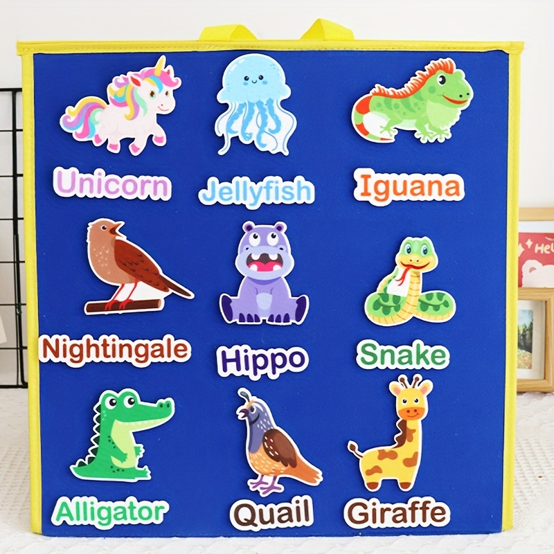 52pcs Animal Felt Teaching Aids for Interactive Learning