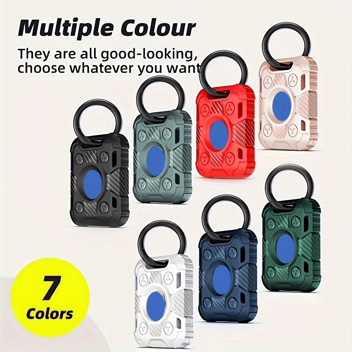  4 Pack Airtag Holder, Waterproof Air Tag Case with Keychain,  Shockproof & Dustproof Airtag Holders for Dog Collar, Luggage, Keys, Full  Body Anti-Scratch Protective (4 Colors) : Electronics