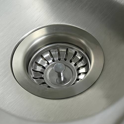1 premium roestvrijstalen keukenafvoerzeef en stop - gecoat, -verstopping, met haarvanger, voor efficiënte afvoer, perfect voor keuken en badkamer, keukenafvoeraccessoire