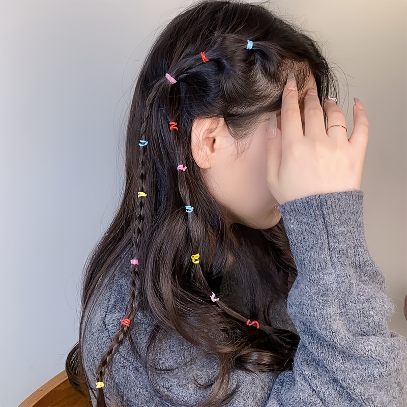 499pcs Jelly-Colored Women's Hair Ties, Long Lasting Pack