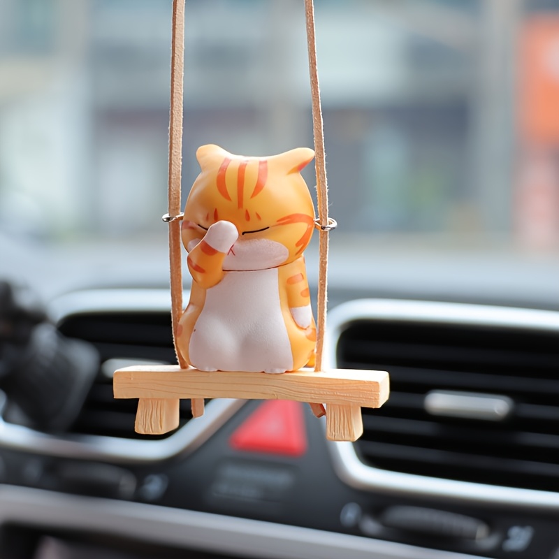 E-shop Entzückendes PVC-Gesichts-Abdeckungs-Katzen-Schaukelpferd-Auto-Ornament - eine hängende Dekoration für den Rückspiegel, verwendet für die