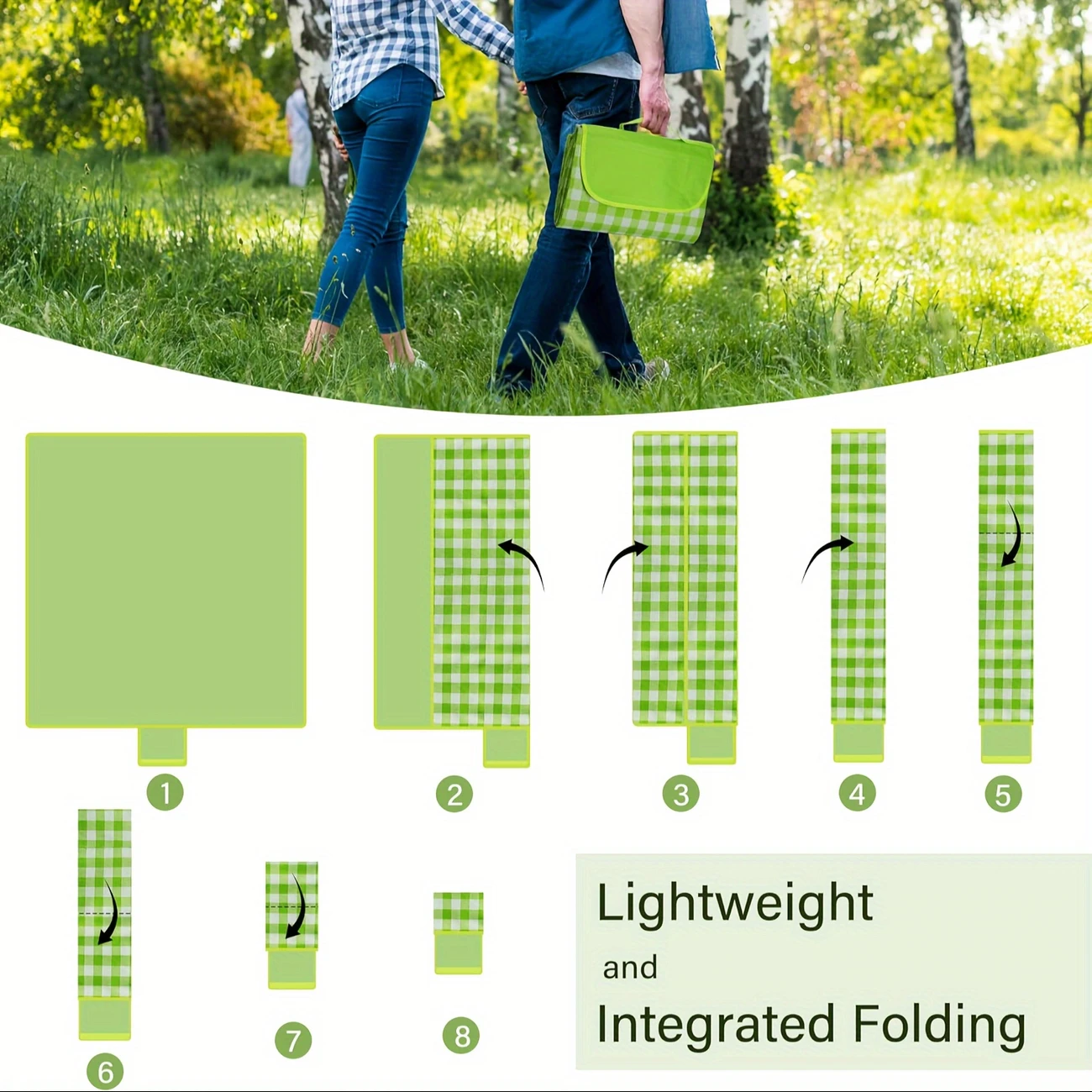 🏕️Portable Camping & Beach Blanket – Easy to Carry, Easy to Clean🌴