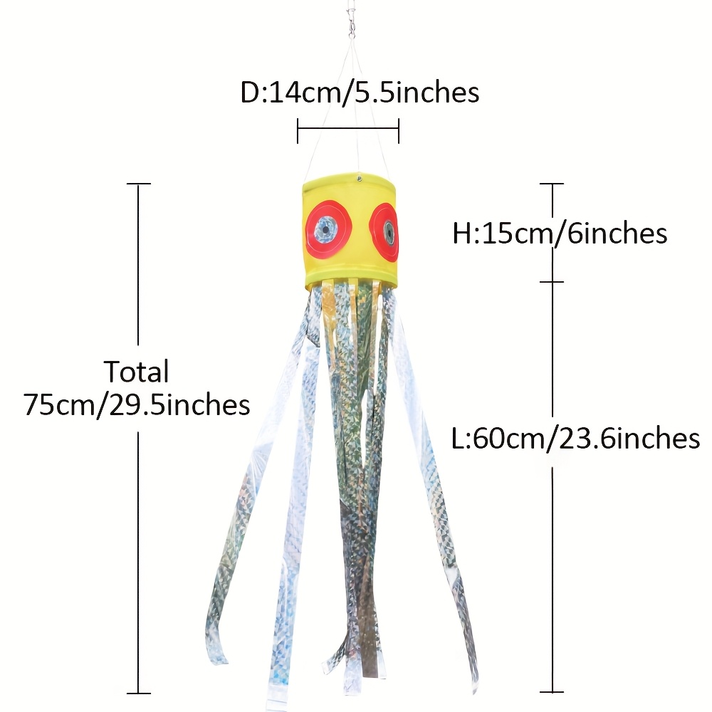 Bird Repellent Windmill, With Reflective Big Eyes And 8pcs Reflective Tassels, Suitable For , Gardens, , Pond, Farms