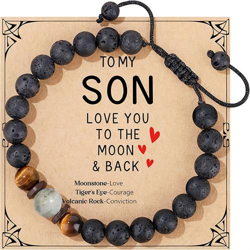 pendant adjustable mens bracelet creative graduation gift for men suitable for 15 16 18 year olds son friend grandson birthday gift anniversary gift stocking stuffer
