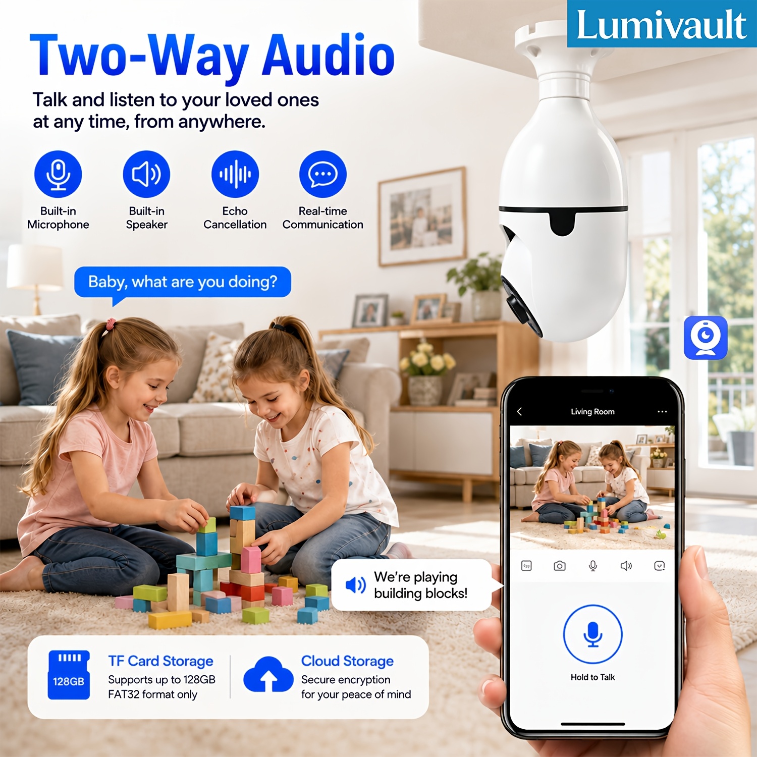 Two-way audio feature