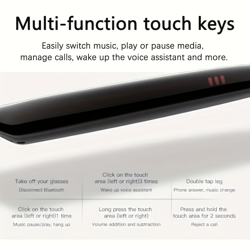 AI smart translation glasses with real-time language translator and Bluetooth audio speakers