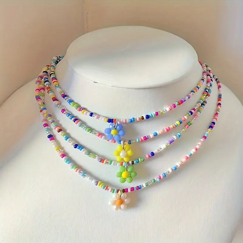 Spring Party Beaded Necklace Spring Party Beaded Necklace