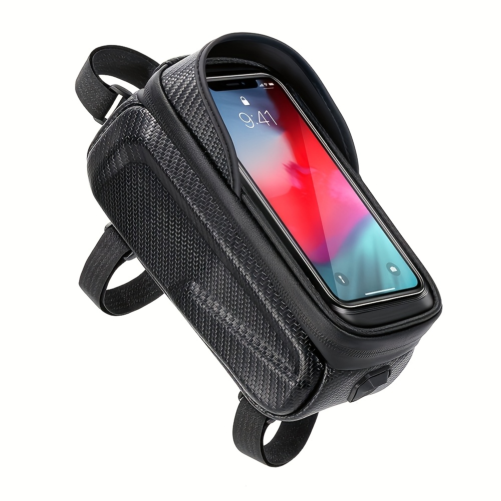 Bike Bag, Fabric, Touch Screen, Top Riding Bag, Mobile Phone Bag, Convenient For You To Charge While Riding, Listen To Music, Answer Phone Needs Mountain Bike Road Bike Bike Additions, Local Warehouse