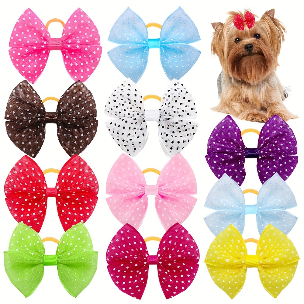 

20pcs Assorted Bow & - Pet Grooming Accessories