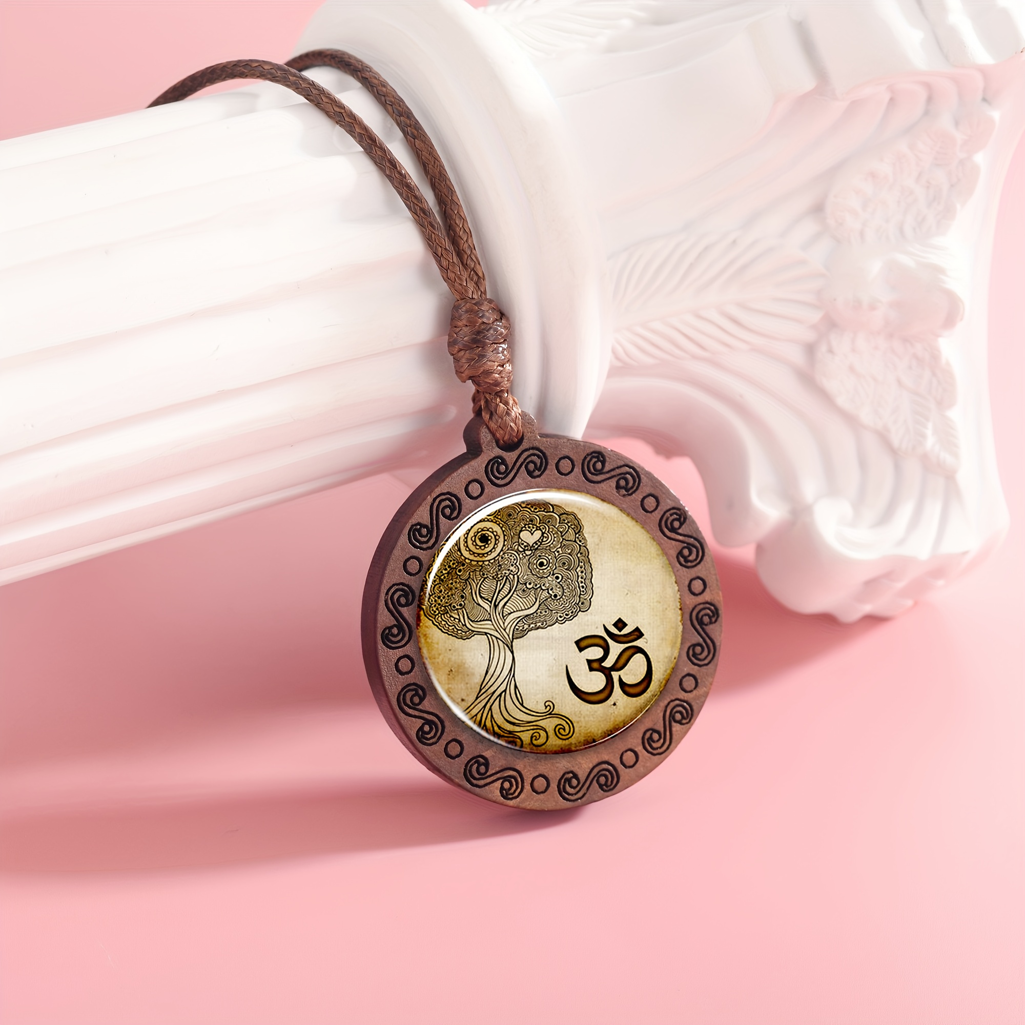 Women's Handmade Vintage Necklace & Pendant with Time Gemstones