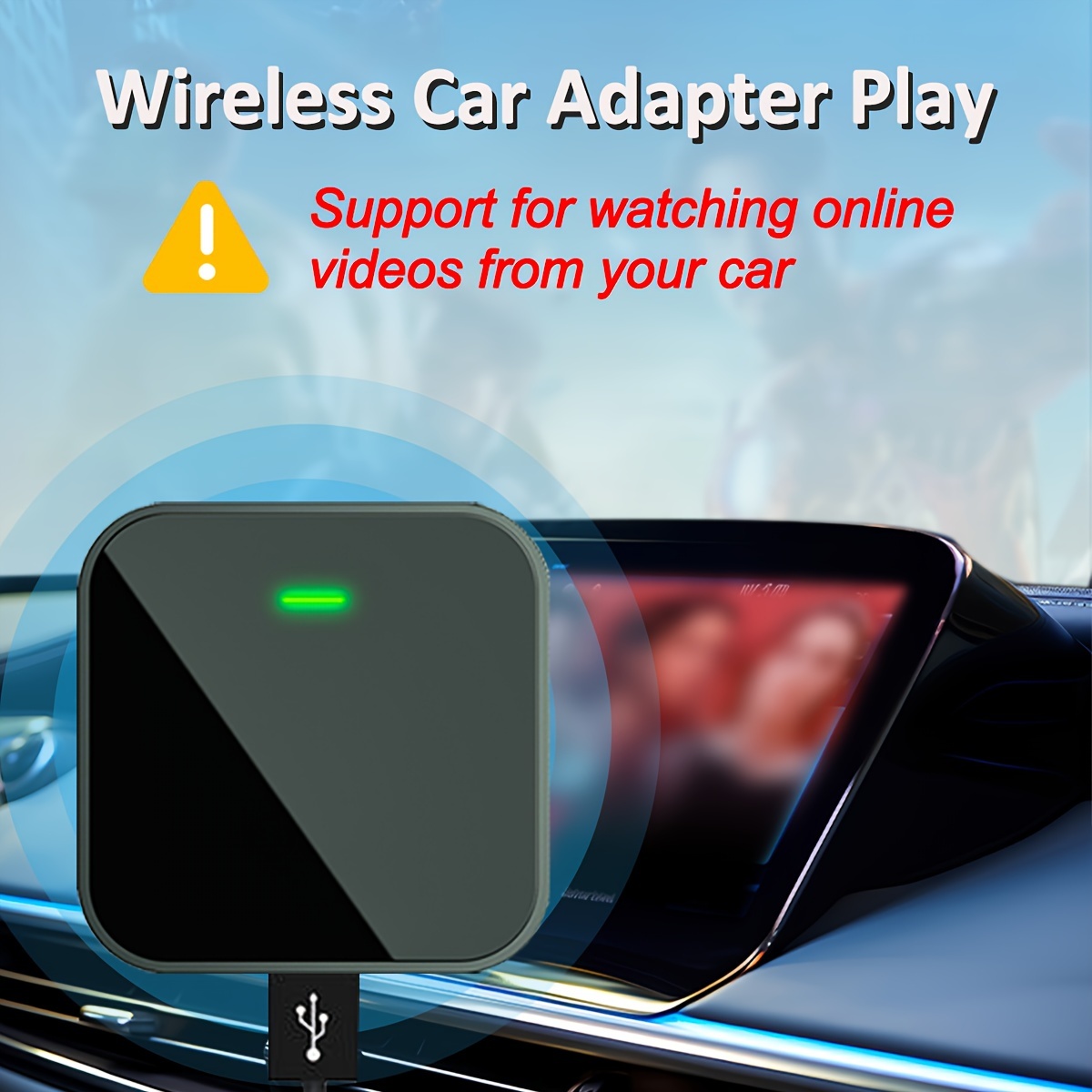 

2024 New Updated , Android Auto & Carplay Adapter Convert Support Original Control, Fit For Factory Wired Carplay Cars From 2016 & Ios 10+, Play And Play