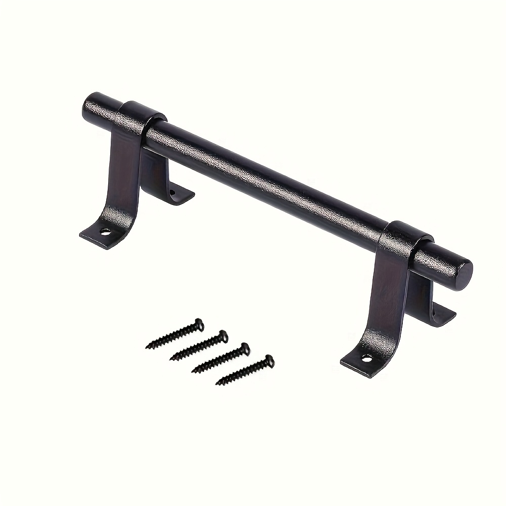 Image of Barn Door Handle, Carbon Steel Wood Door Handle, Glass Door Handle Sliding Door Handle Iron Handle Barn Door Handle Long Style Creative Door Handle