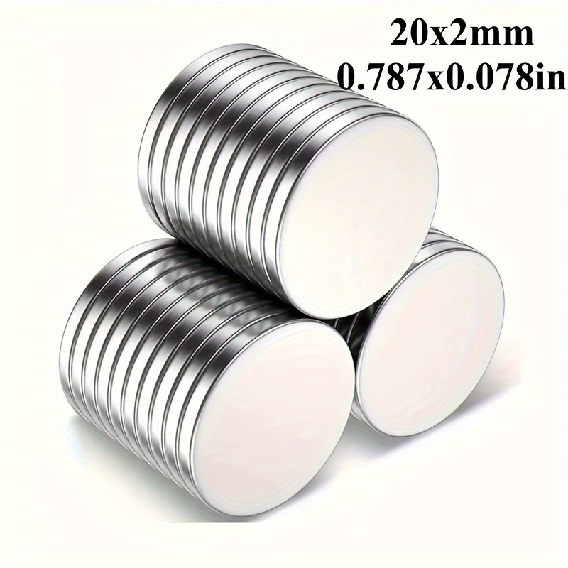 

5pcs/8pcs/10pcs/15pcs/20pcs/22pcs, 20x2mm, Magnets, Ideal For Whiteboards, Round Fridge Magnets, Toolboxes, Garages, Office Magnets, Fridge Decorations, And Home Decor .