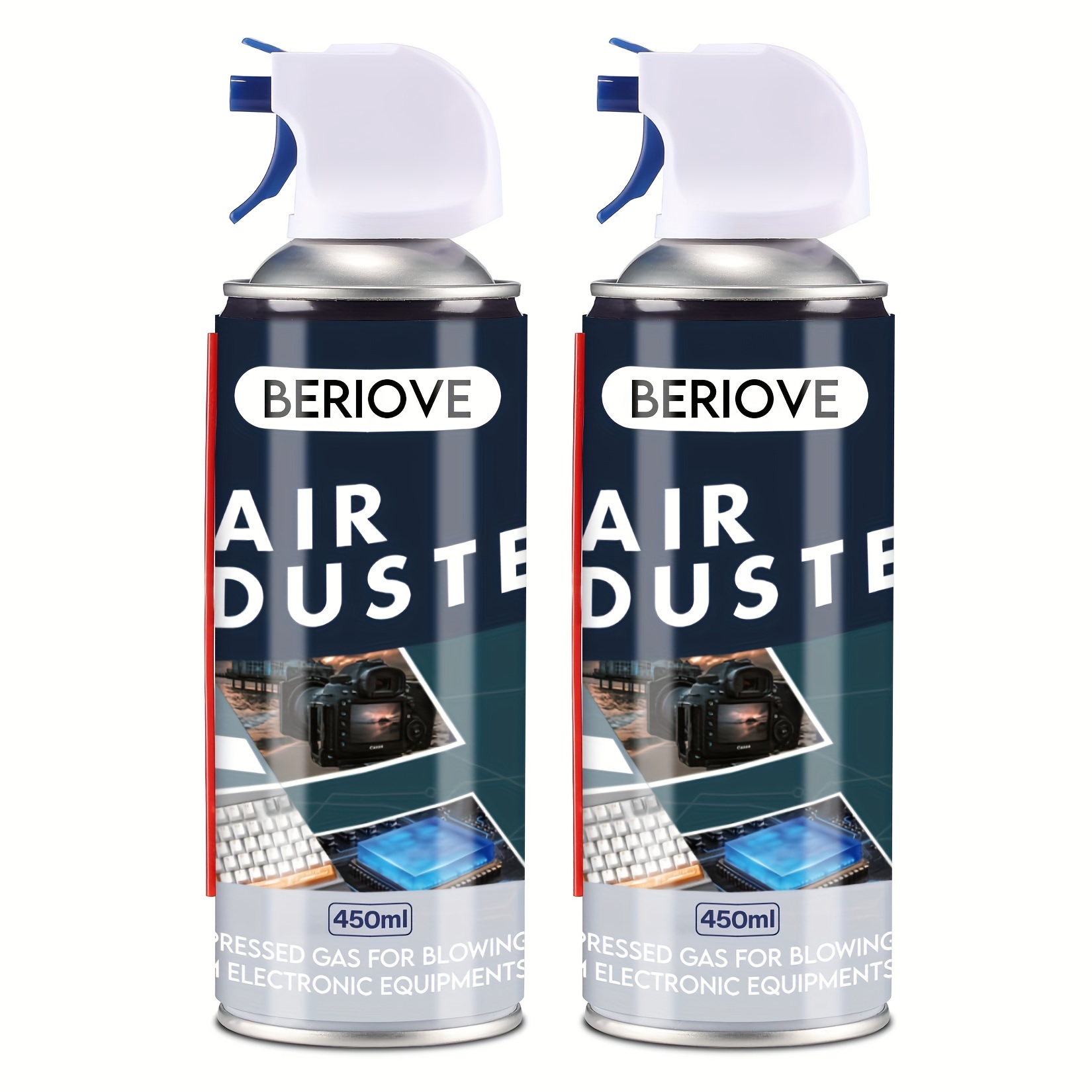 

Air - Reusable Canned Cleaning - Car Air - For Electronic Computer - 2 Packs - 450ml (15.4oz) (e)