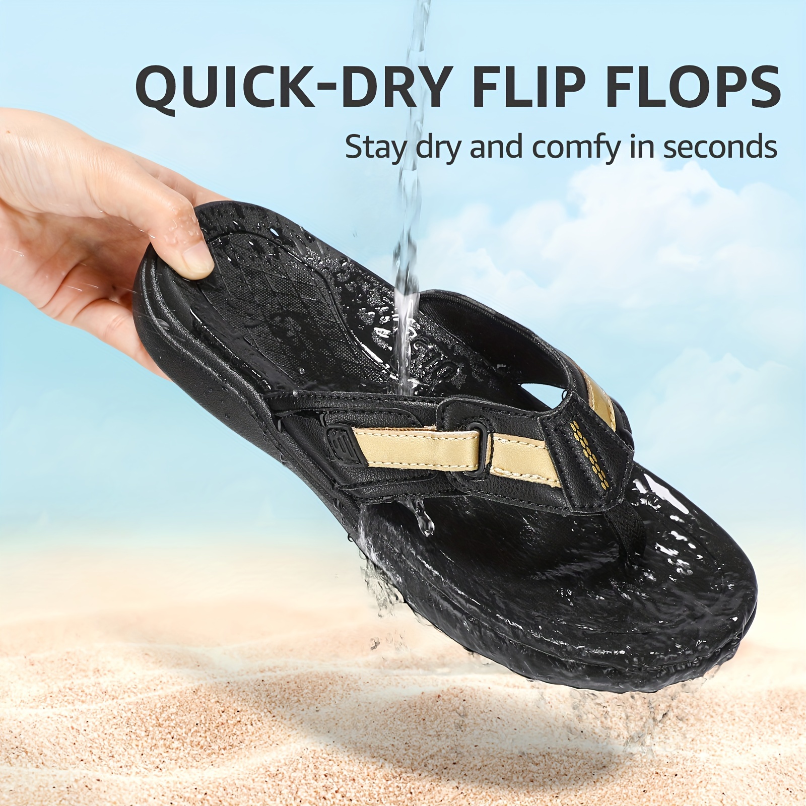 Stq Orthopedic Women s Arch Support Flip Flops Memory Foam details 5