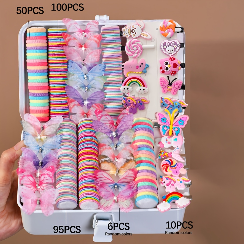 261pcs Random Color Hair Accessories Gift Set