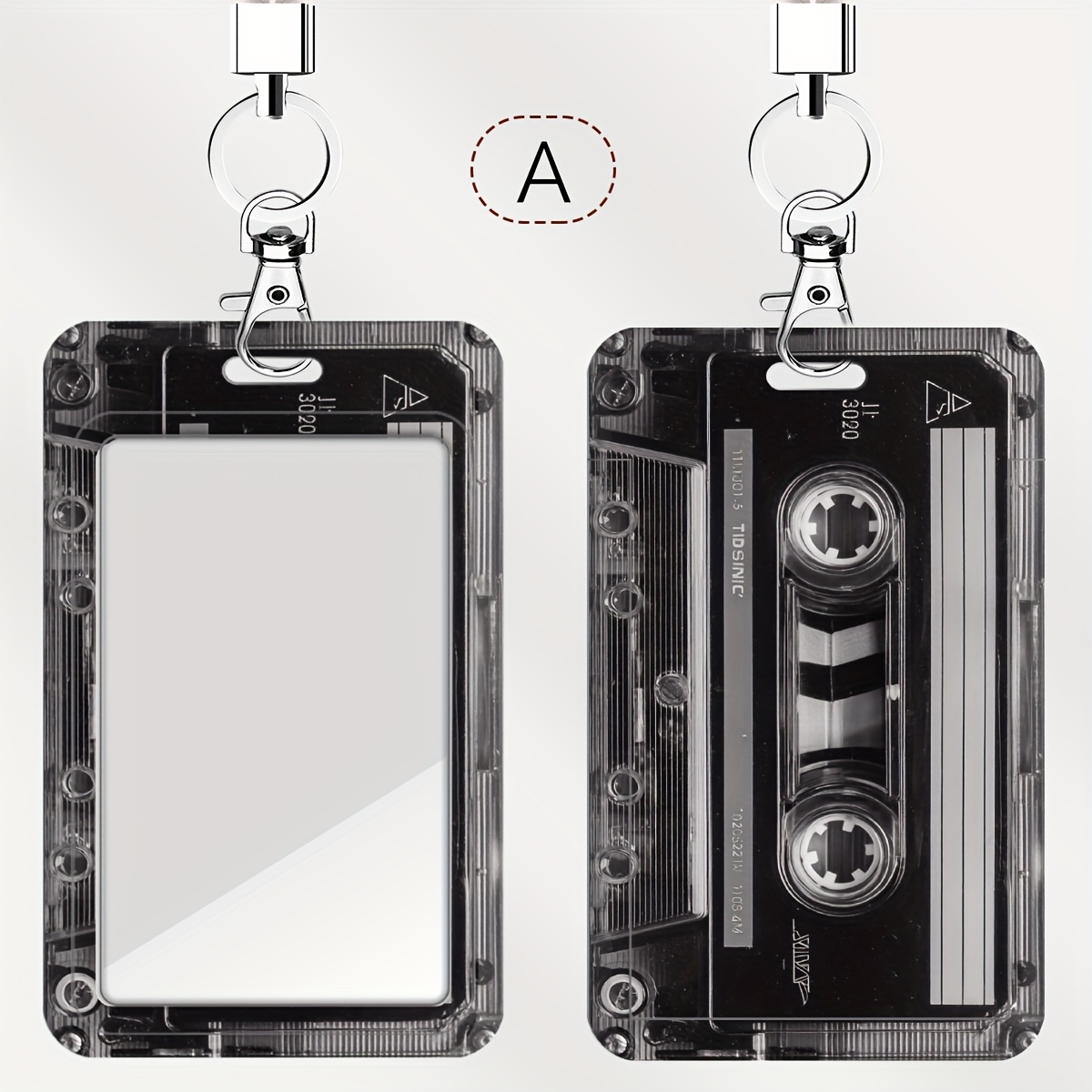 TEMU 2d A Set Of Realistic-style Cassette Tape Illustration Doctor And Nurse Card Holders, Transit Card Holders, And School Student Id Card Holders
