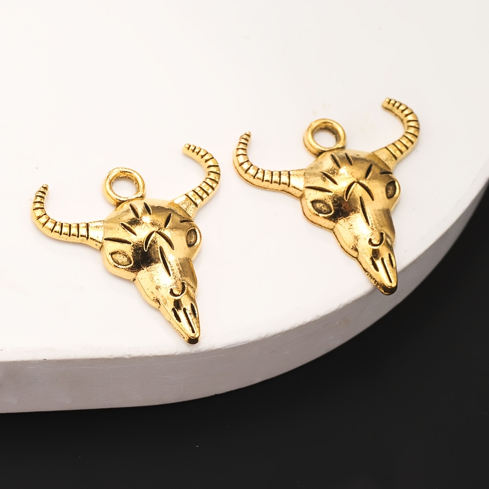 TEMU 16 colgantes elegantes de cabeza de hechos de aleación de , encantadoras adiciones con forma de cabeza de para joyería, adecuados para pulseras,