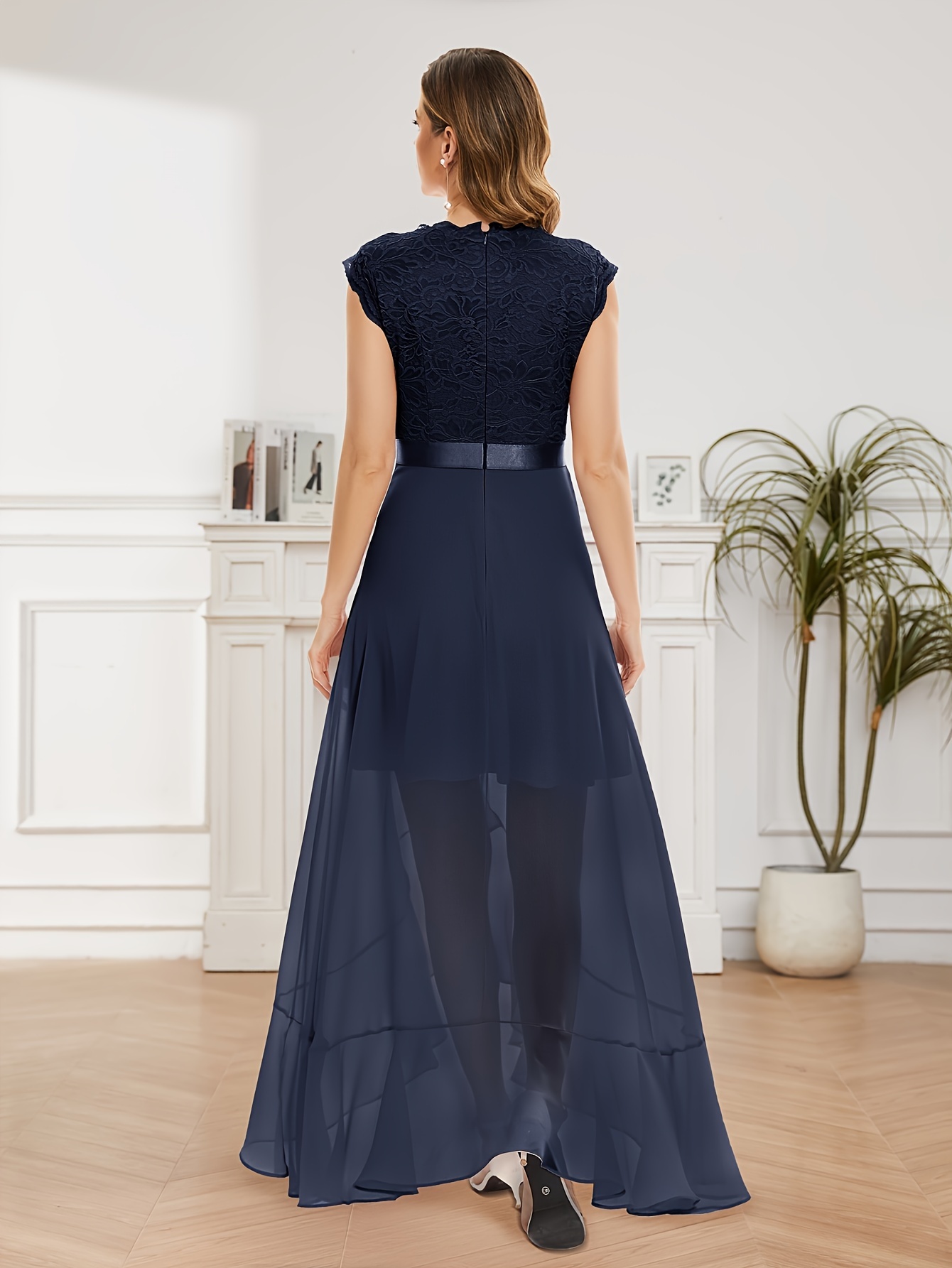 chinese dress ladies Ethereal Lace Low-Back Maxi Dress main image 0
