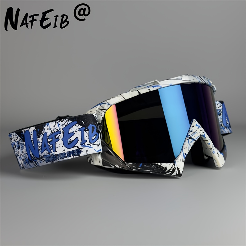NAFEIB Adjustable Anti-Fog Ski Goggles for Adults - Made from TPU Material, Featuring a Random Design, Perfect for Snowboarding, Skating, And Outdoor Skiing. These Durable Ski Goggles Are Great for Everyday Use And Make an Excellent Gift for Special