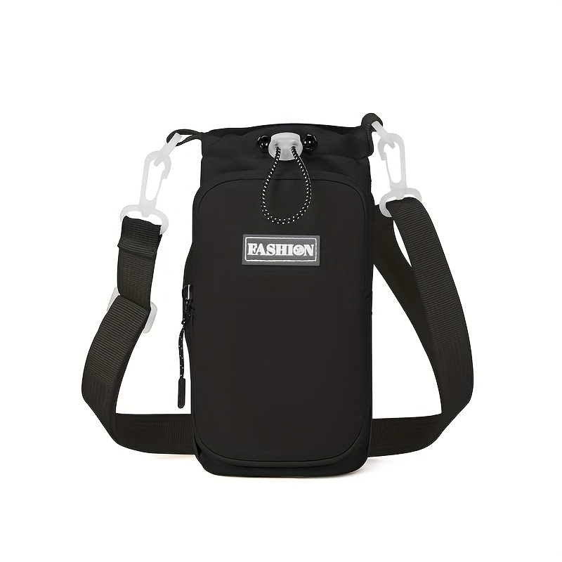 Image of Fashionable Drawstring Design Women's Crossbody Bag, In , Made Of Nylon. A Versatile And Simple New Solid-color Casual Women's Crossbody Bag, Perfect For Carrying A Phone, Wallet, Tissues, Etc