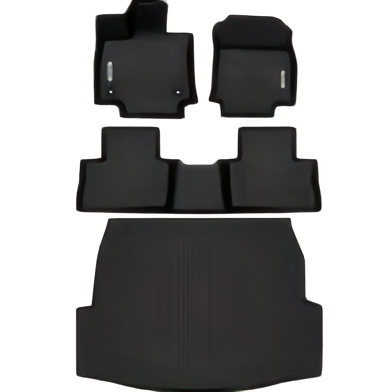 TEMU Floor Mats Set For Rav4 2019- 2024 ( Hybrid), Unique Black All Weather Protection Car Mats Tpe Accessories